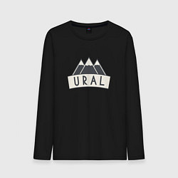 Лонгслив хлопковый мужской URAL, цвет: черный