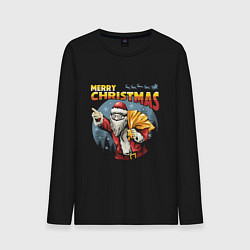 Мужской лонгслив Санта Клаус