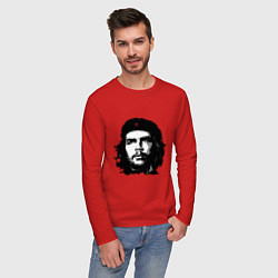 Лонгслив хлопковый мужской Ernesto Che Guevara, цвет: красный — фото 2