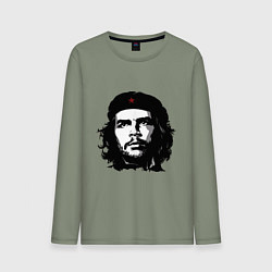 Лонгслив хлопковый мужской Ernesto Che Guevara, цвет: авокадо