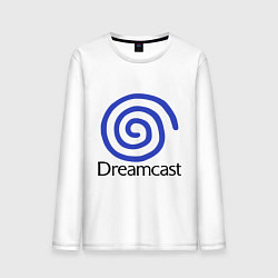 Лонгслив хлопковый мужской Sega dreamcast, цвет: белый