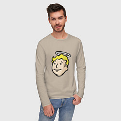 Лонгслив хлопковый мужской Holly vault boy, цвет: миндальный — фото 2