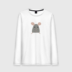Мужской лонгслив Минималистичная мышь