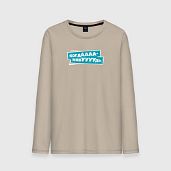 Мужской лонгслив Когда-нибудь