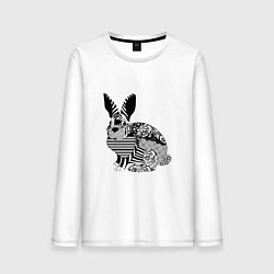 Мужской лонгслив Rabbit in patterns