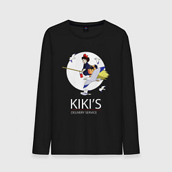 Лонгслив хлопковый мужской Kiki and Jiji, цвет: черный