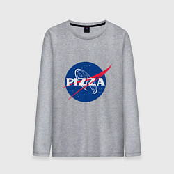 Лонгслив хлопковый мужской Nasa - pizza, цвет: меланж