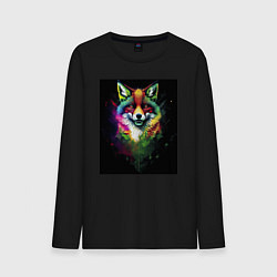 Лонгслив хлопковый мужской Colorful Fox, цвет: черный