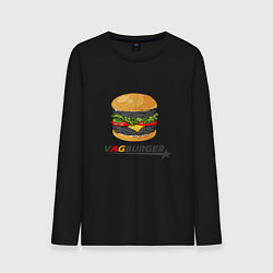 Лонгслив хлопковый мужской VAGburger tyres, цвет: черный