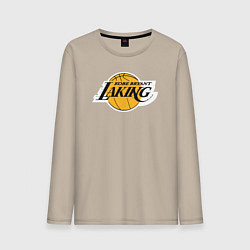Лонгслив хлопковый мужской Kobe Bryant laking, цвет: миндальный