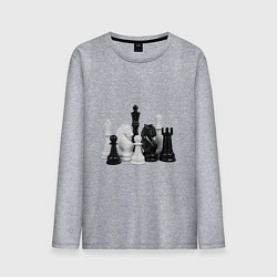 Мужской лонгслив Фигуры шахматиста