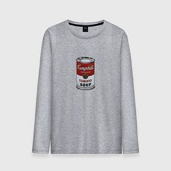 Мужской лонгслив Банка с супом Кэмпбелл