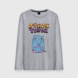 Мужской лонгслив Глупая Крыса из Pizza Tower