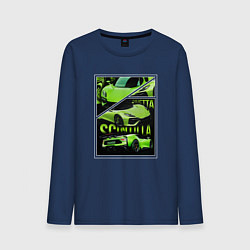 Мужской лонгслив Civetta scintilla green