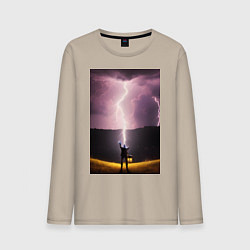 Мужской лонгслив Дурак на холме