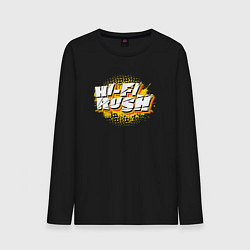 Лонгслив хлопковый мужской Hi-Fi Rush, цвет: черный