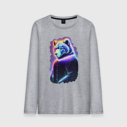 Мужской лонгслив Glowing bear - neural network