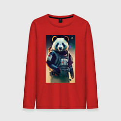 Мужской лонгслив Крутой панда - киберпанк