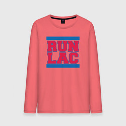 Лонгслив хлопковый мужской Run Clippers, цвет: коралловый
