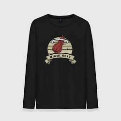 Лонгслив хлопковый мужской Heat logo, цвет: черный