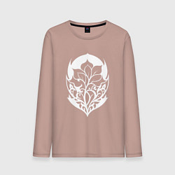 Мужской лонгслив Белый цветок