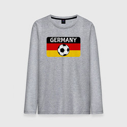 Лонгслив хлопковый мужской Football Germany, цвет: меланж