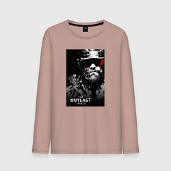 Лонгслив хлопковый мужской The Outlast Trials Лиланд Койл, цвет: пыльно-розовый