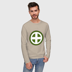 Лонгслив хлопковый мужской Клан Симадзу Total War: Shogun 2, цвет: миндальный — фото 2