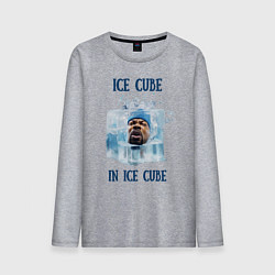 Лонгслив хлопковый мужской Ice Cube in ice cube, цвет: меланж