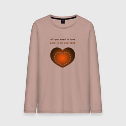 Мужской лонгслив What you need is love