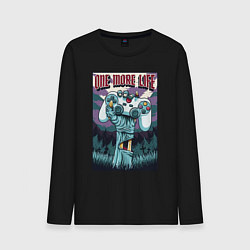 Лонгслив хлопковый мужской One more life, цвет: черный