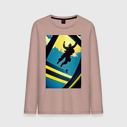 Мужской лонгслив Два парашютиста