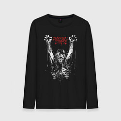 Лонгслив хлопковый мужской Cannibal Corpse арт, цвет: черный