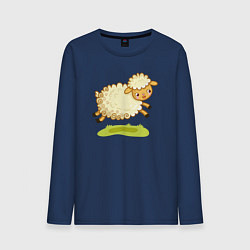 Мужской лонгслив Весёлая овечка