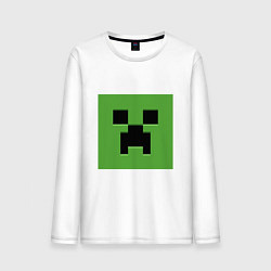 Мужской лонгслив Minecraft creeper face