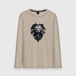 Мужской лонгслив Лев король зверей