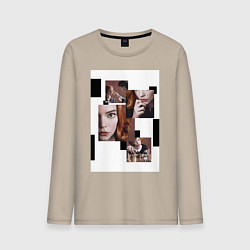 Мужской лонгслив Ход королевы винтаж