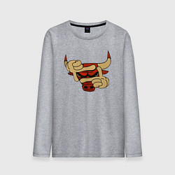 Мужской лонгслив Бык в кадре
