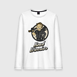 Лонгслив хлопковый мужской Vault mad Max, цвет: белый