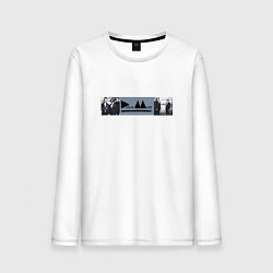 Лонгслив хлопковый мужской Depeche Mode - Delta Machine merch, цвет: белый