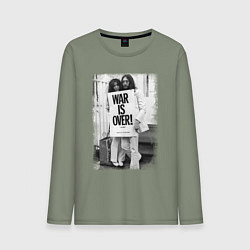 Лонгслив хлопковый мужской Джон и Йоко, цвет: авокадо