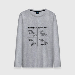 Мужской лонгслив Квадрат декарта
