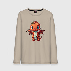 Мужской лонгслив Дракоша карминный шустрик