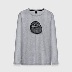 Мужской лонгслив Ежик суровый