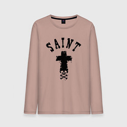 Мужской лонгслив Крест с черепом