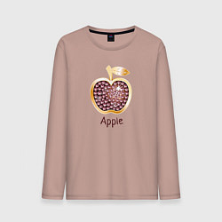 Мужской лонгслив Яблоко бриллиантовое