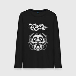 Лонгслив хлопковый мужской My Chemical Romance rock panda, цвет: черный