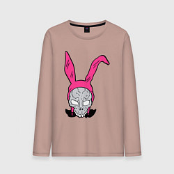 Лонгслив хлопковый мужской Pink Donnie Darko, цвет: пыльно-розовый