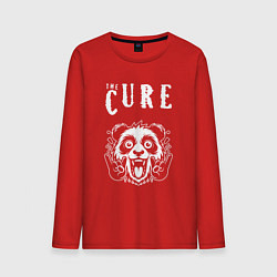 Лонгслив хлопковый мужской The Cure rock panda, цвет: красный