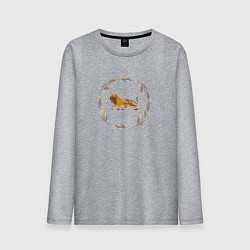 Мужской лонгслив Быть львом